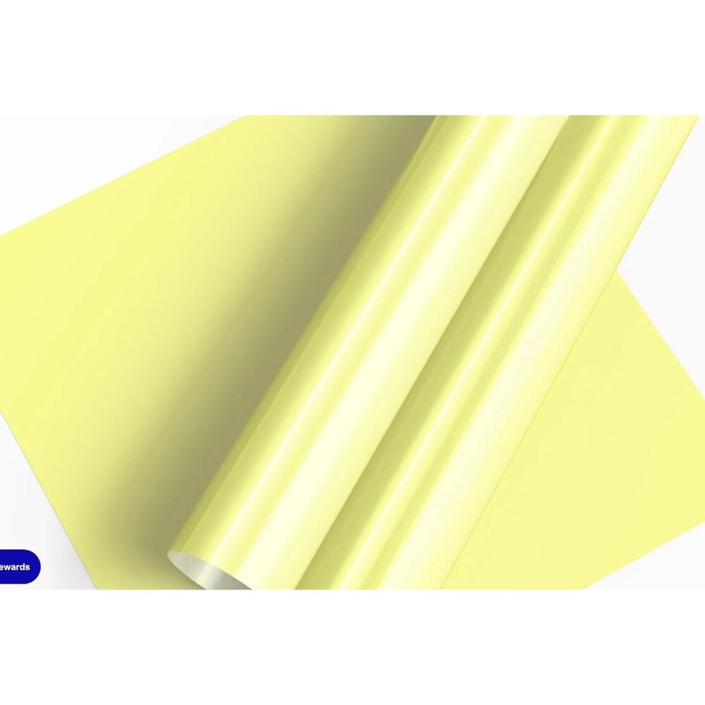 ThermoFlex Plus HTV 12" x 150' Roll - Pastel Yellow - Professional Grade Heat Tr